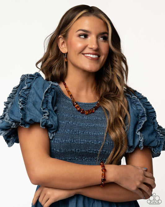 GLASSY Getaway &  GLASSY Genre -  Brown - 2 piece set