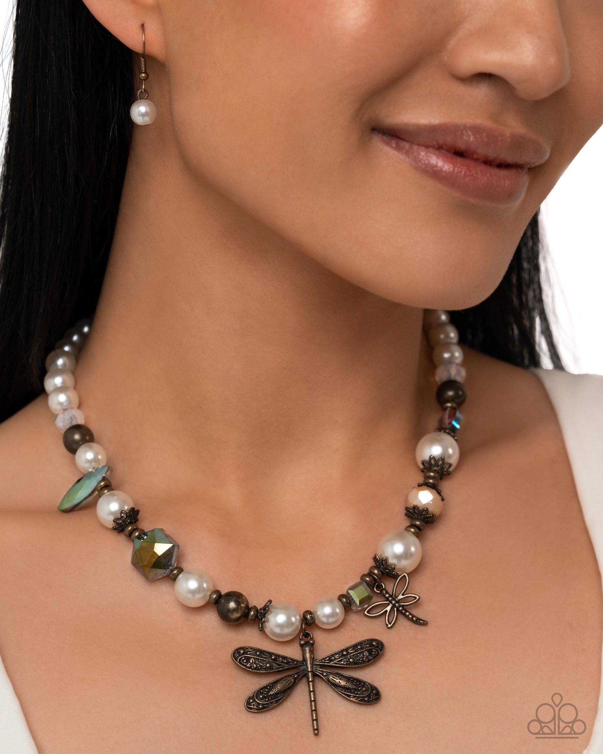 Dragonfly Delight & Devoted Dragonfly - Brass 2 Piece Set