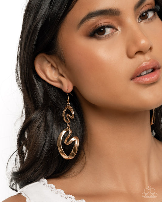 Abstract Angles - Gold