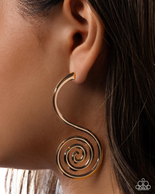 Spiral Showcase - Gold