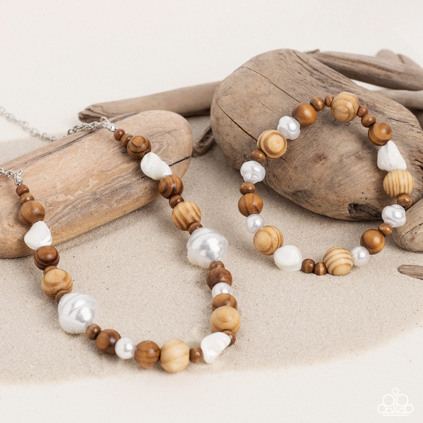 All In WOOD Time & Take A WOOD Look - Brown - 2 Piece Set