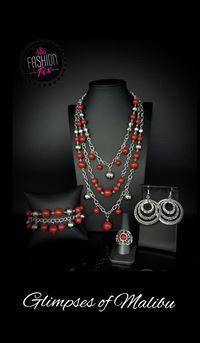 Glimpses of Malibu Red Complete Trend Blend Fashion Fix Set - December 2019 - J'Renee Bejeweled