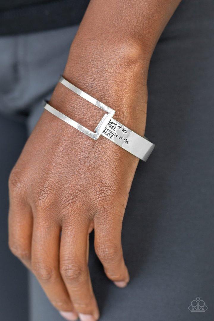 America The BRAVE - Silver - J'Renee Bejeweled