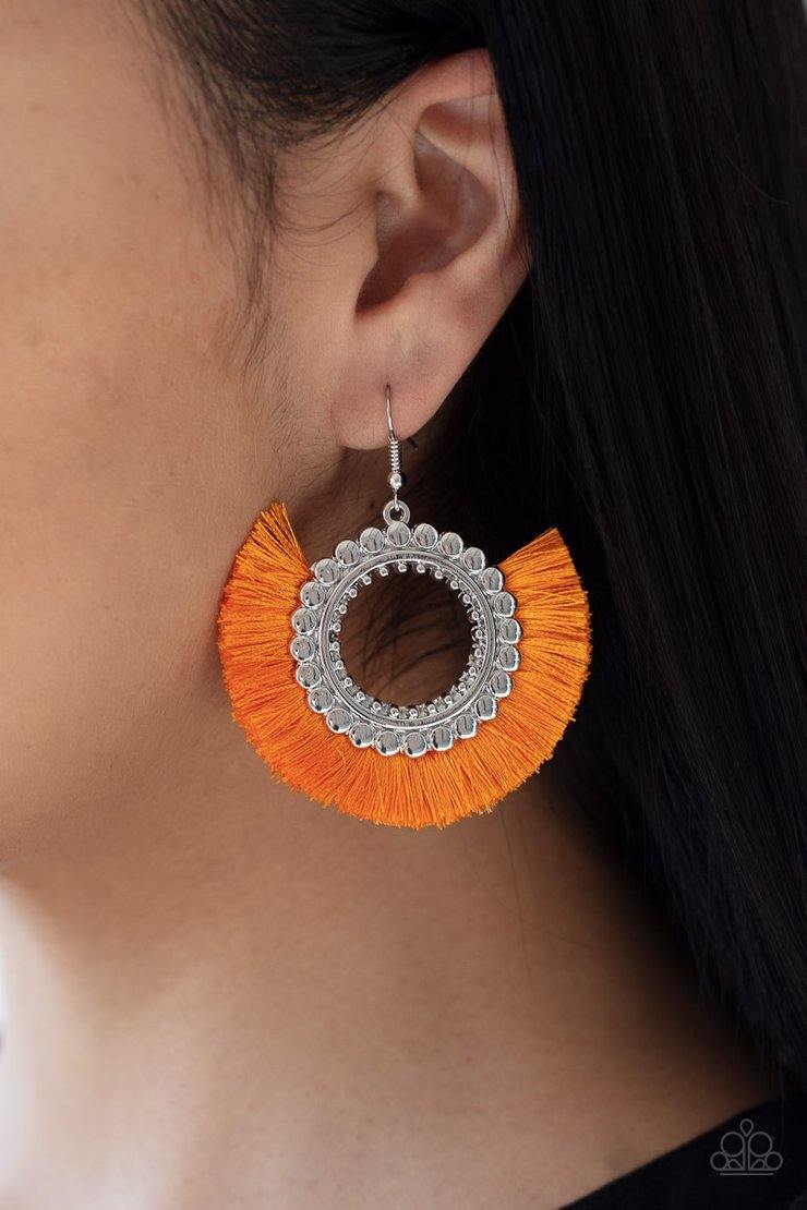 Fringe Fanatic - Orange - J'Renee Bejeweled