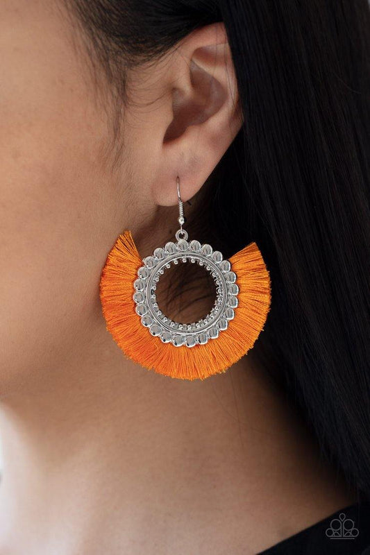 Fringe Fanatic - Orange - J'Renee Bejeweled